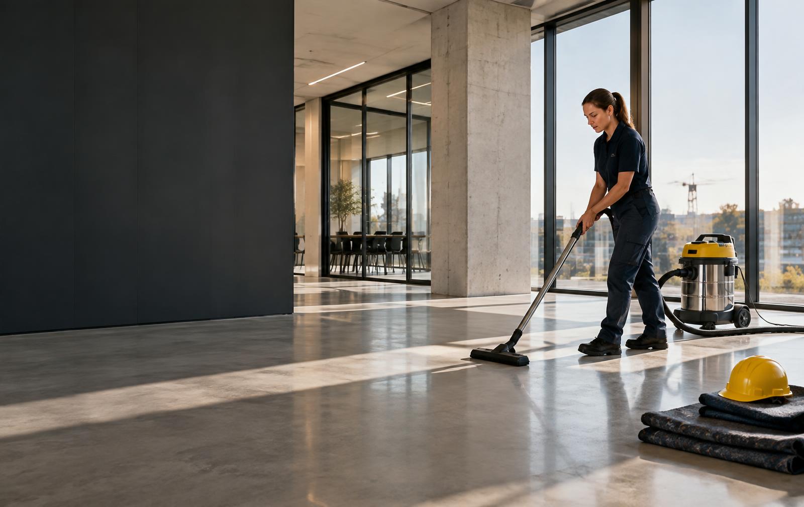 Professionele bouwschoonmaak van een modern pand